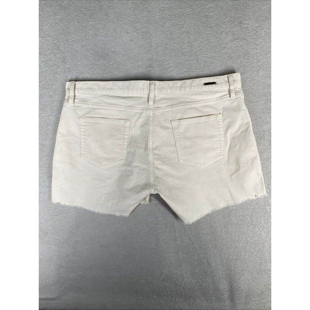 Carve Designs Oahu Shorts Women's 14 Cream 6” Raw Hem Corduroy - Picture 8 of 8